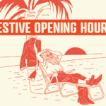 Festive opening hours banner